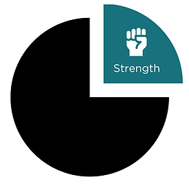 pie chart with strength